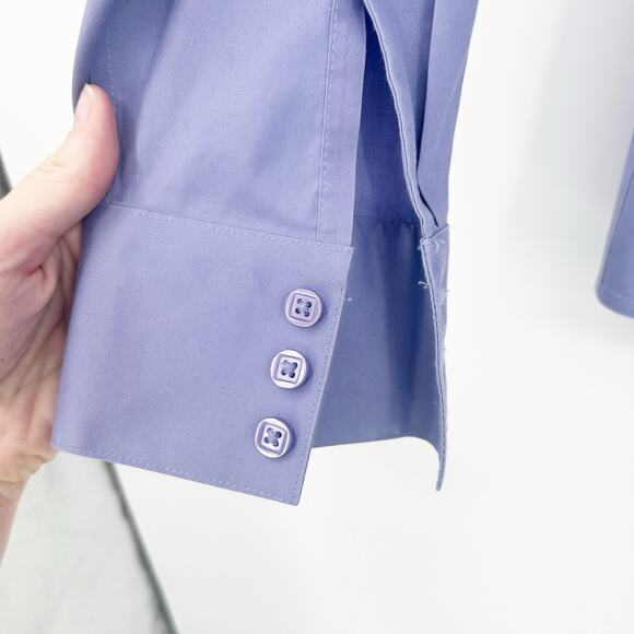 NWT Chicos Womens Pastel Lenora No Iron Effortless Cotton Button Up Shirt Size L - Picture 4 of 5